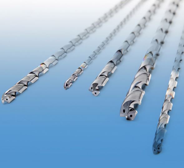 (Fig. 3) ISCAR&#039;s new solid carbide drills in the diameter range of 3-10 mm (0.125&quot;-0.391&quot;) are intended for drilling deep, small-in-diameter holes common in manufacturing aerospace components.
